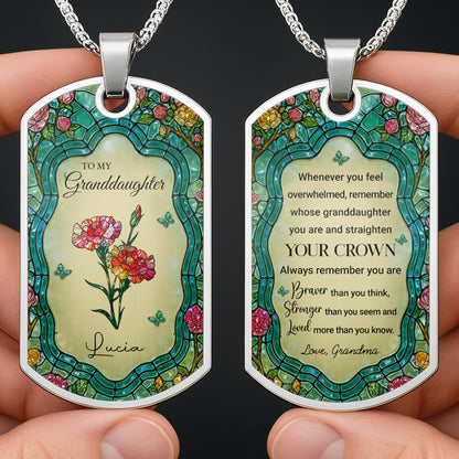 To My Granddaughter, Straighten Your Crown With Flowers