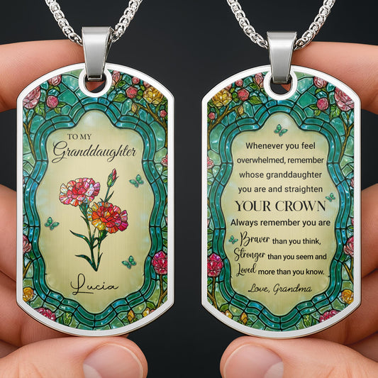 To My Granddaughter, Straighten Your Crown With Flowers