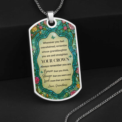 To My Granddaughter, Straighten Your Crown With Flowers