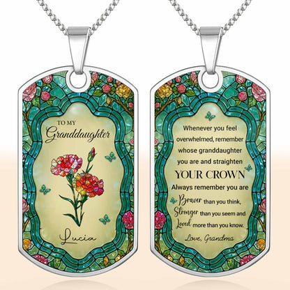 To My Granddaughter, Straighten Your Crown With Flowers