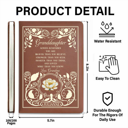 To My Granddaughter, Braver, Stronger, Smarter, Loves