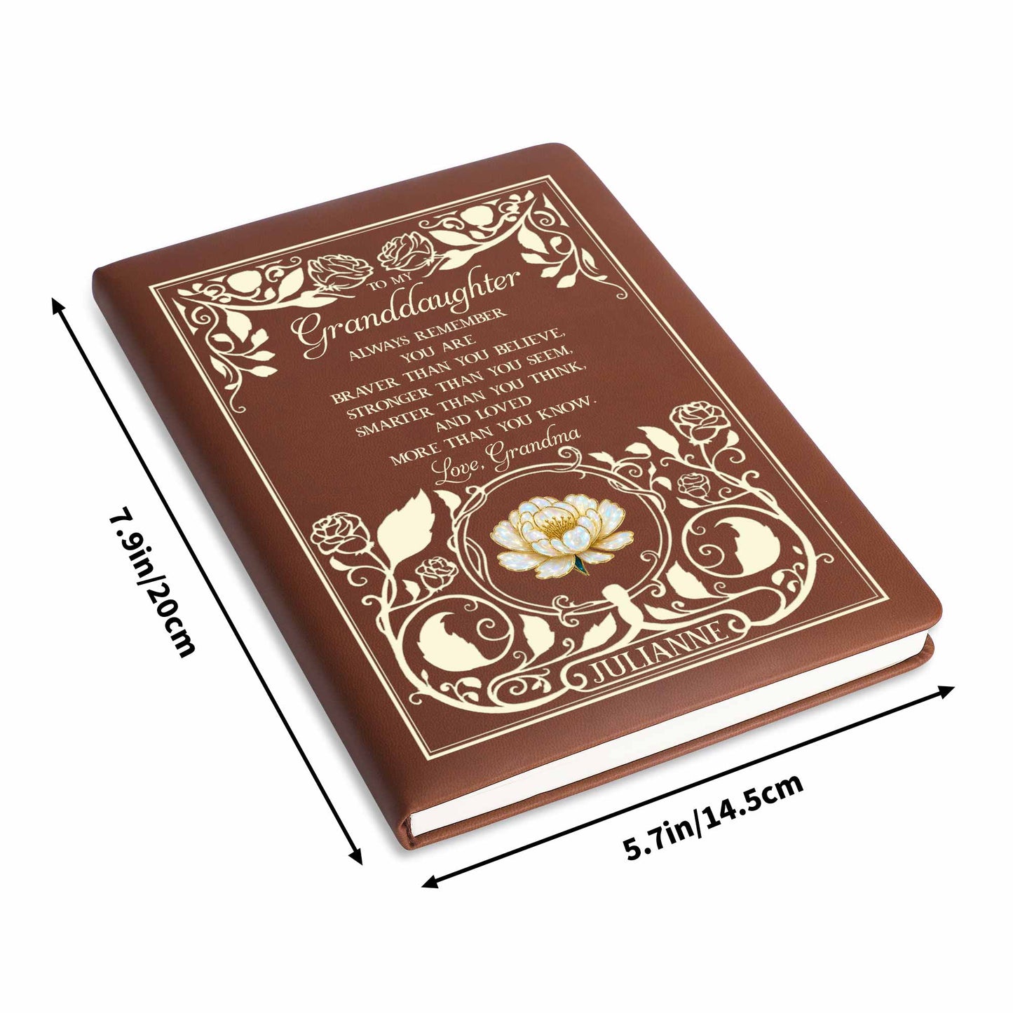 To My Granddaughter, Braver, Stronger, Smarter, Loves