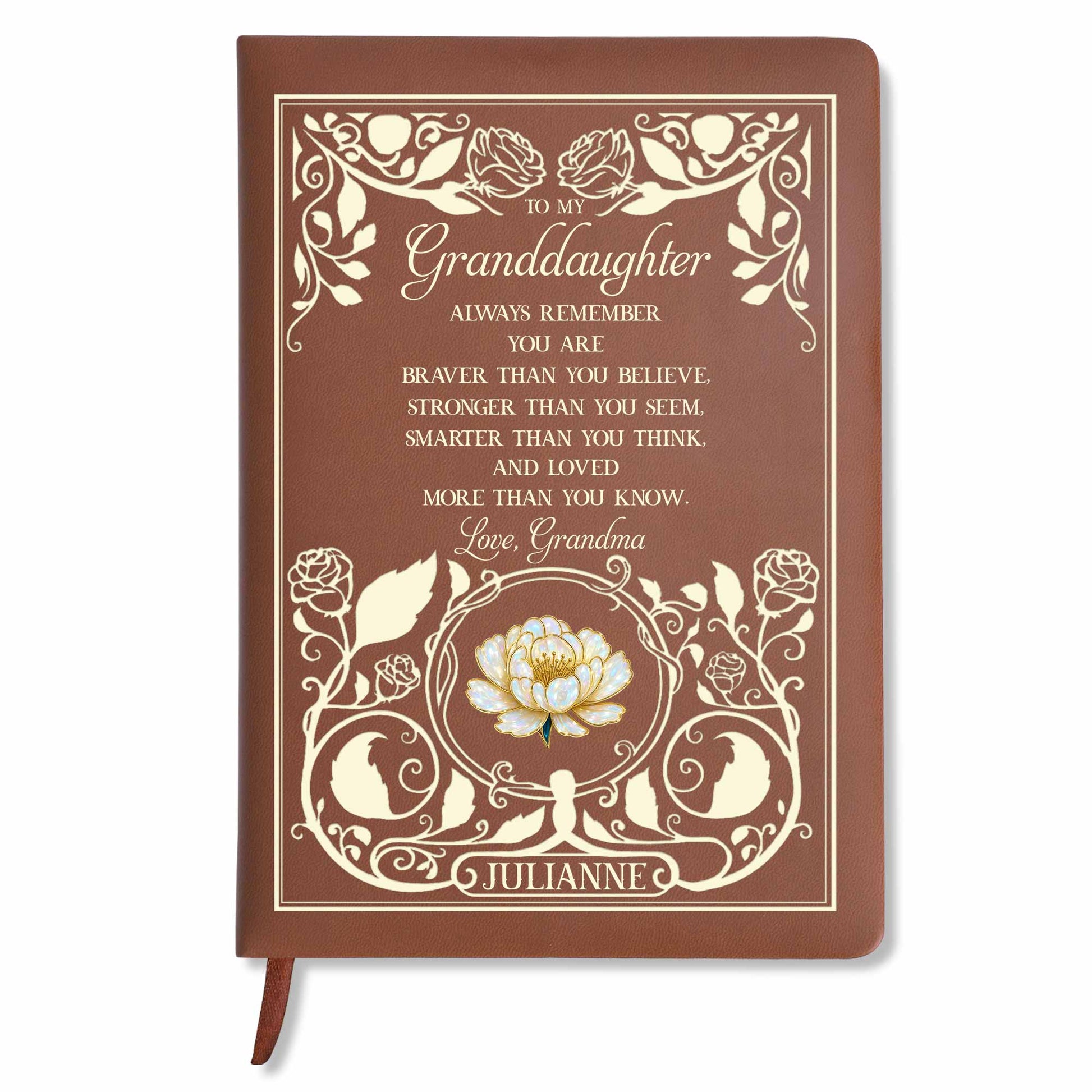 To My Granddaughter, Braver, Stronger, Smarter, Loves