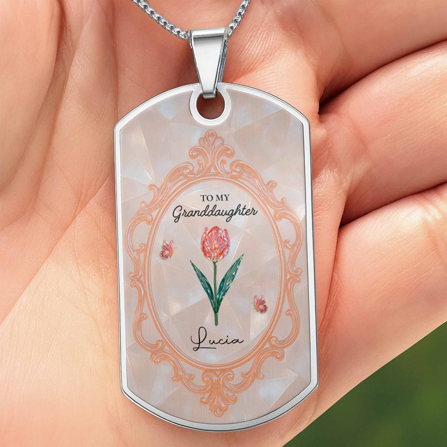 To My Granddaughter Love You Forever Flowers