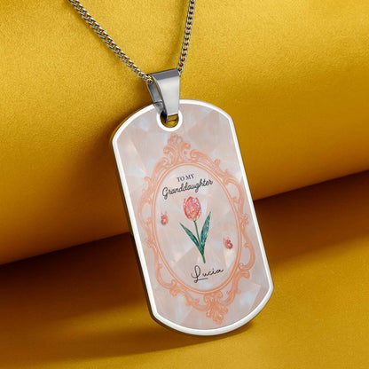 To My Granddaughter Love You Forever Flowers