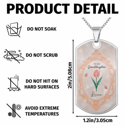 To My Granddaughter Love You Forever Flowers