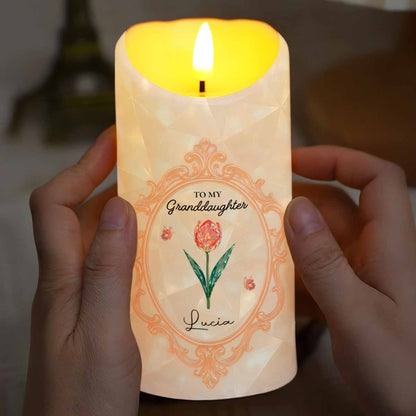 Straighten Your Crown, Granddaughter Love Message with Flowers