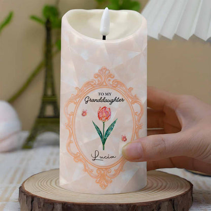 Straighten Your Crown, Granddaughter Love Message with Flowers