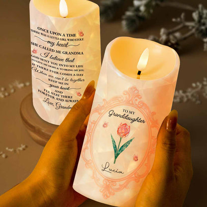 Once Upon A Time, A Little Girl, Flower Design