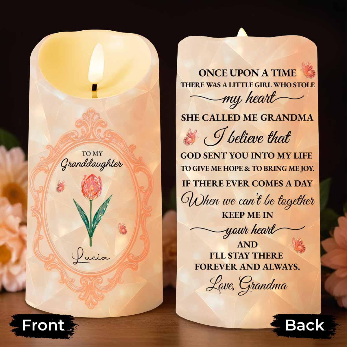 Once Upon A Time, A Little Girl, Flower Design