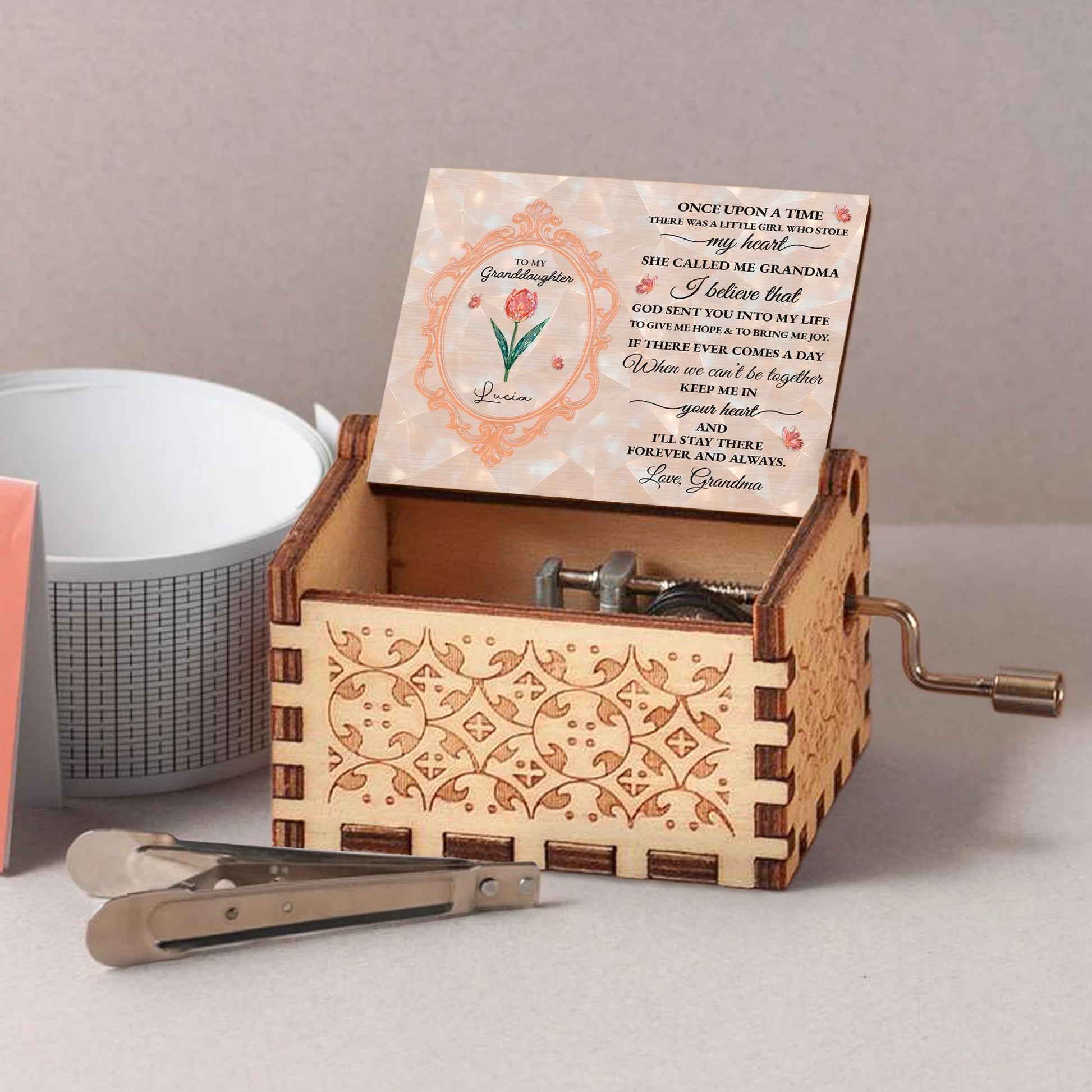 To My Granddaughter, Once Upon A Time, Floral Accents