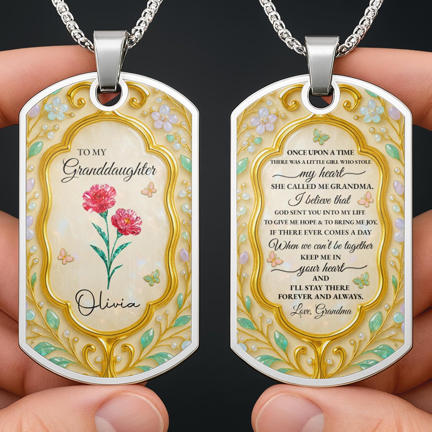 To My Granddaughter, Keep Me In Your Heart, Flowers