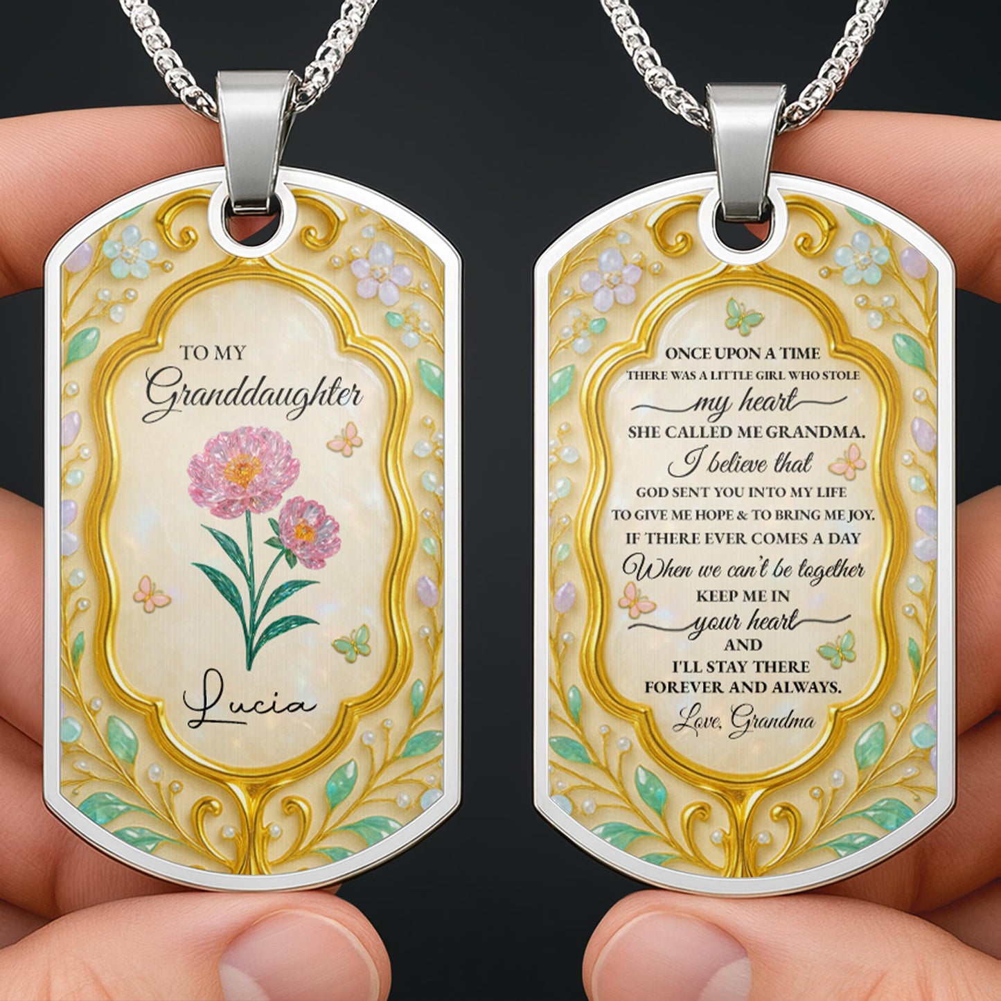 To My Granddaughter, Keep Me In Your Heart, Flowers