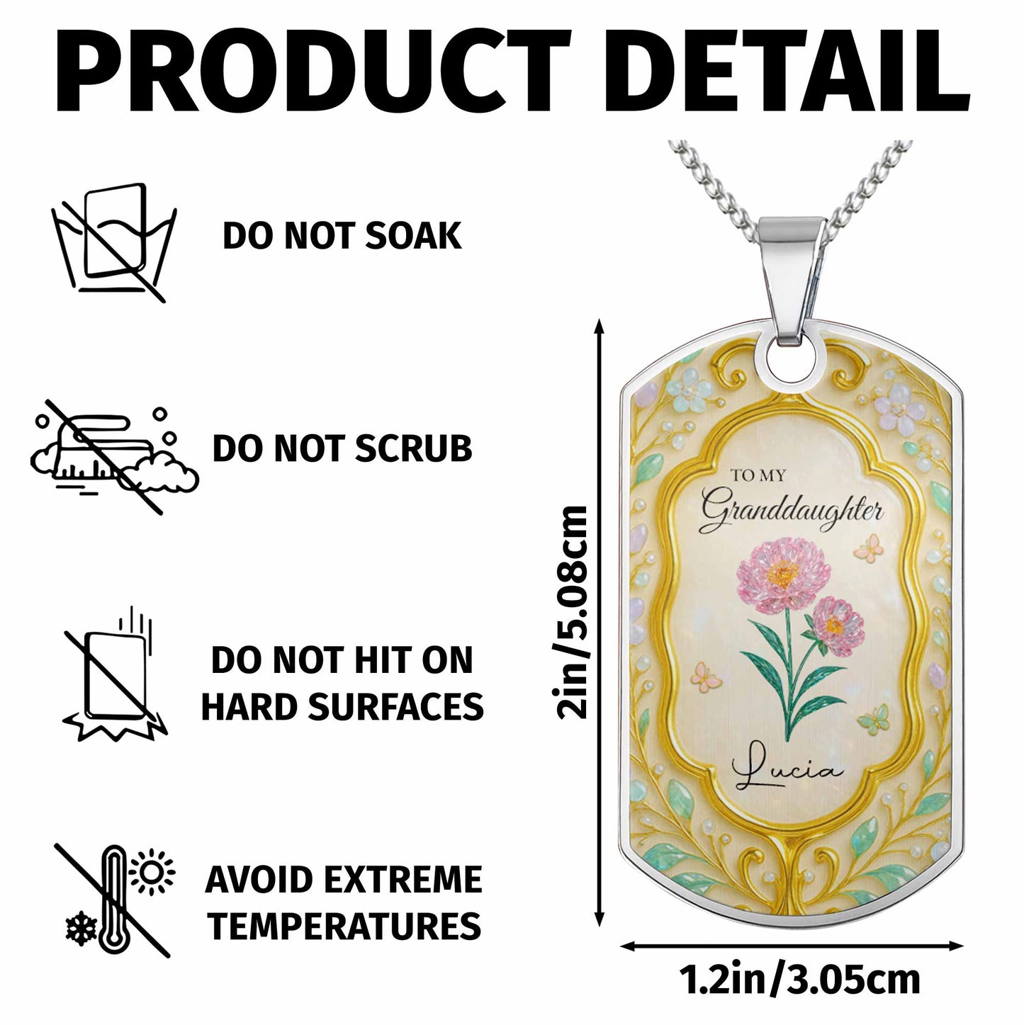 To My Granddaughter, Keep Me In Your Heart, Flowers