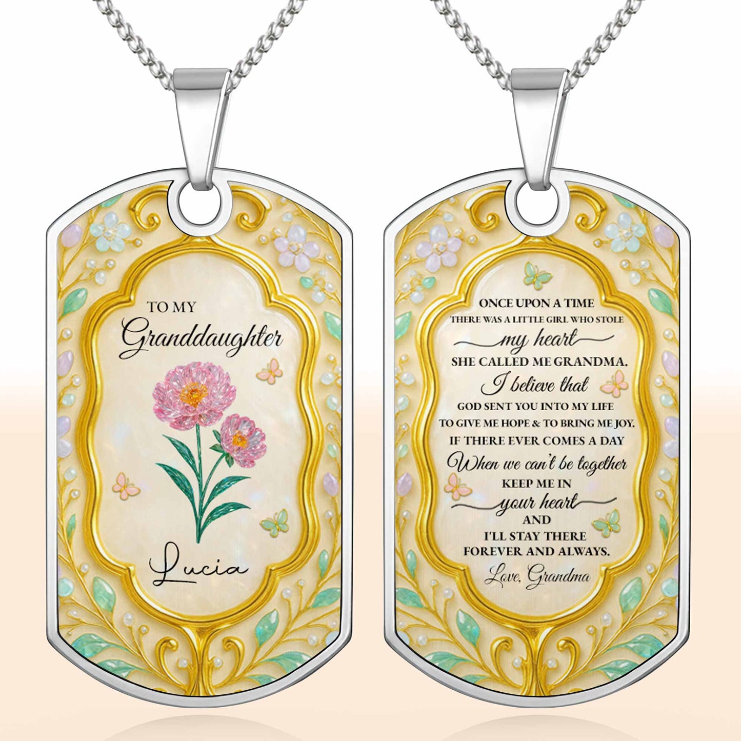 To My Granddaughter, Keep Me In Your Heart, Flowers