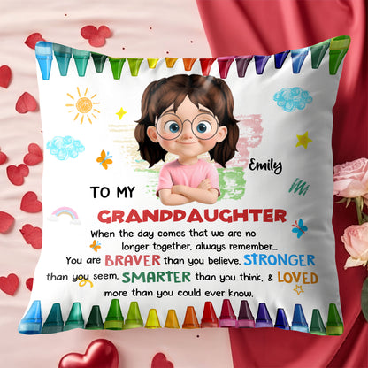 To My Granddaughter, Braver, Stronger, Smarter, Loved