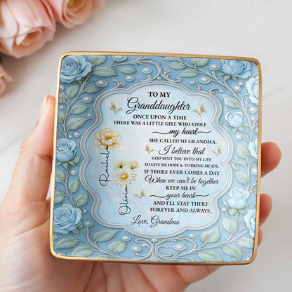 To My Granddaughter, Once Upon A Time, With Roses And Butterflies