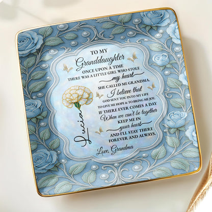 To My Granddaughter, Once Upon A Time, With Roses And Butterflies