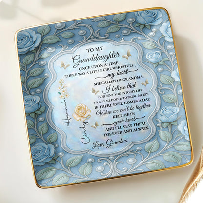 To My Granddaughter, Once Upon A Time, With Roses And Butterflies