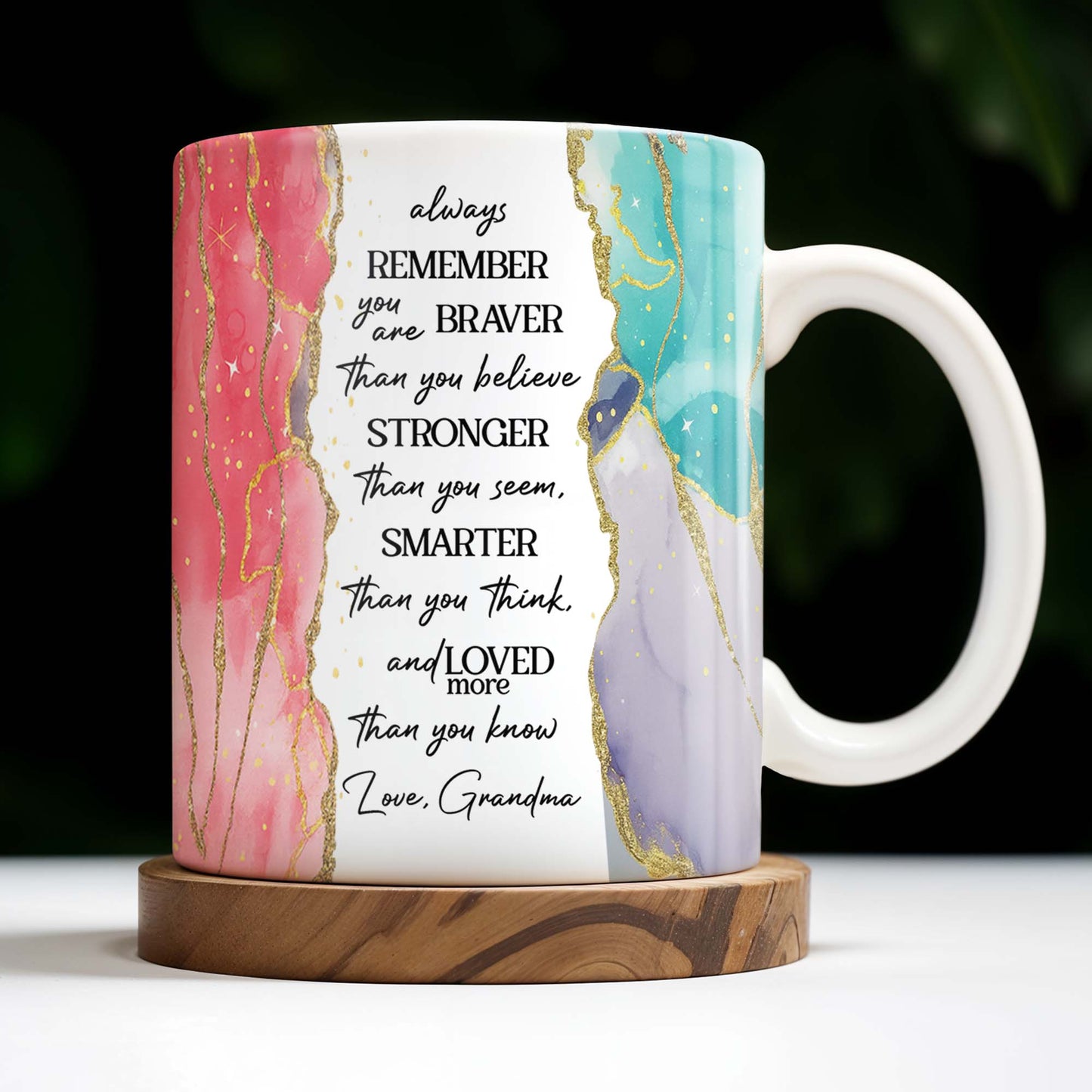 Always Remember You Are Braver, Flowers And Butterflies Design - Personalized Custom Coffee Mug - GDT418_MG