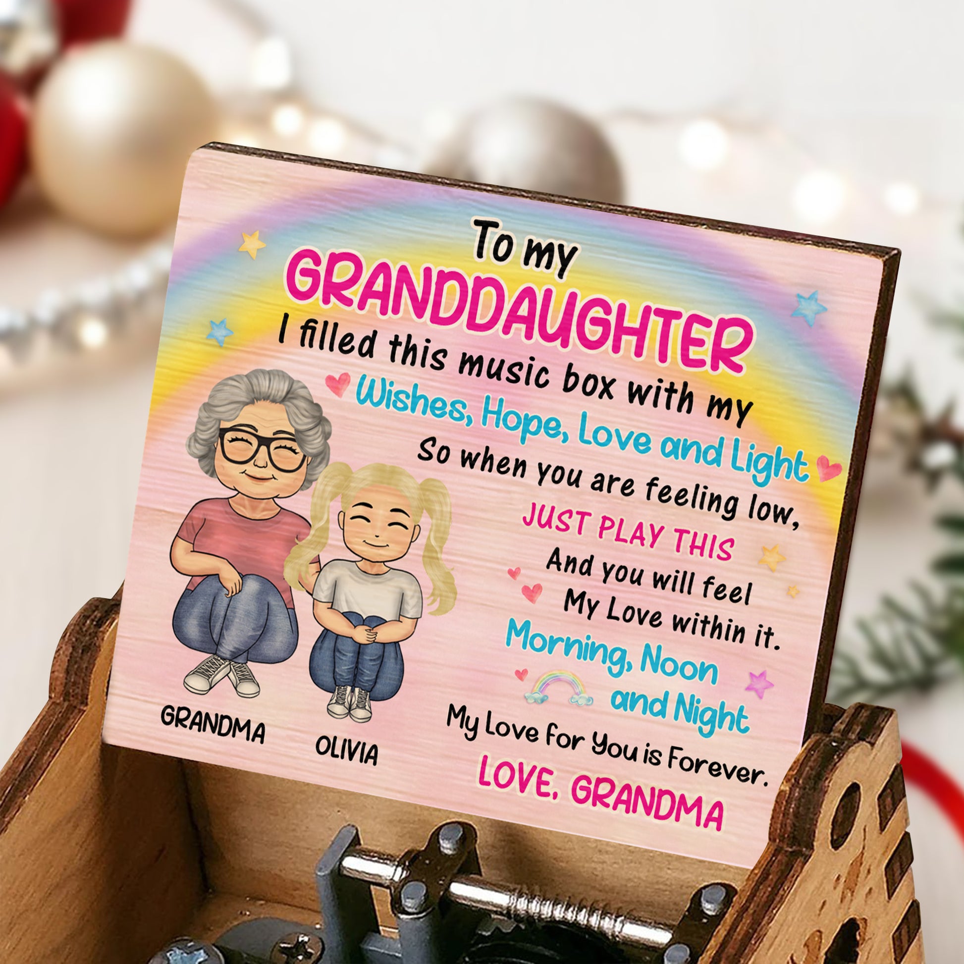 Filled With Wishes, Hope, Love And Light, Rainbow And Stars