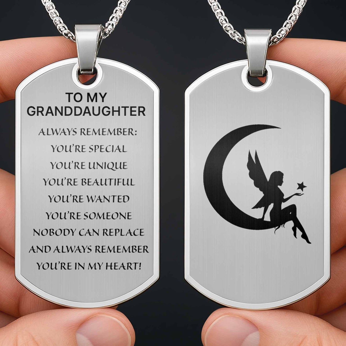 To My Granddaughter, Always Remember You’re Special, Moon And Fairy