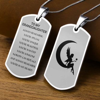 To My Granddaughter, Always Remember You’re Special, Moon And Fairy