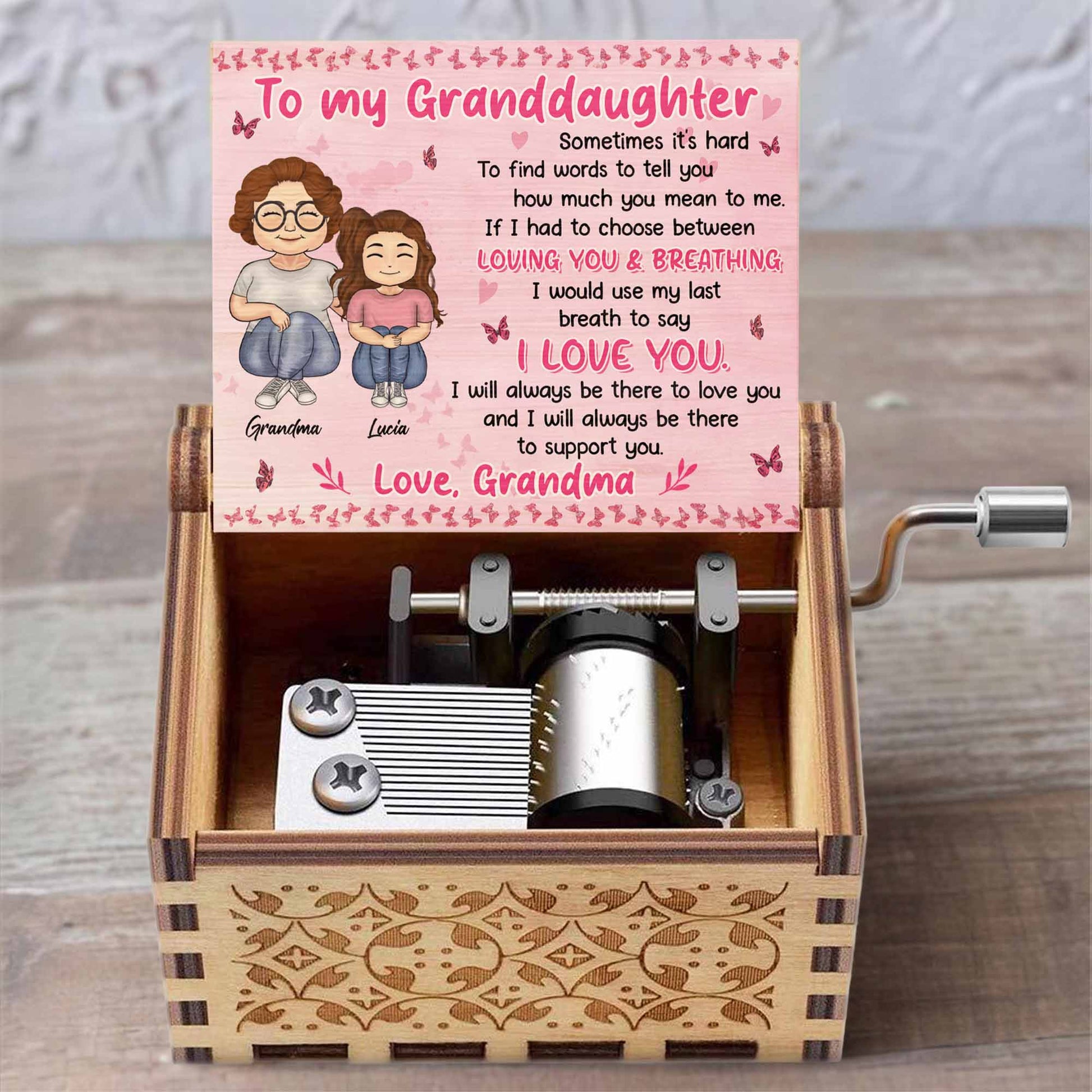 To My Granddaughter, Love And Support Message