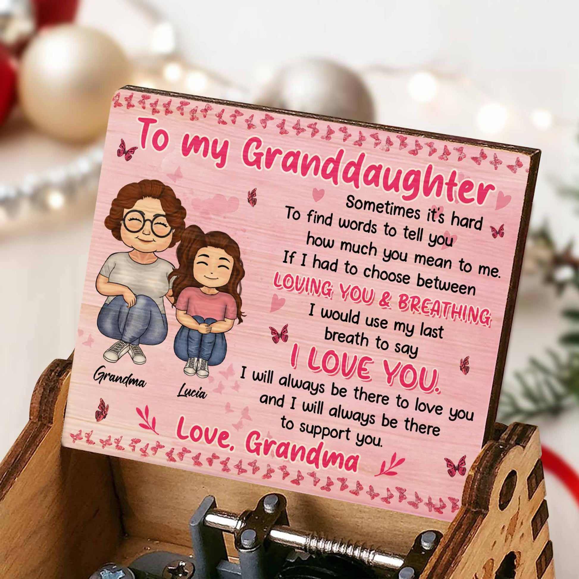 To My Granddaughter, Love And Support Message