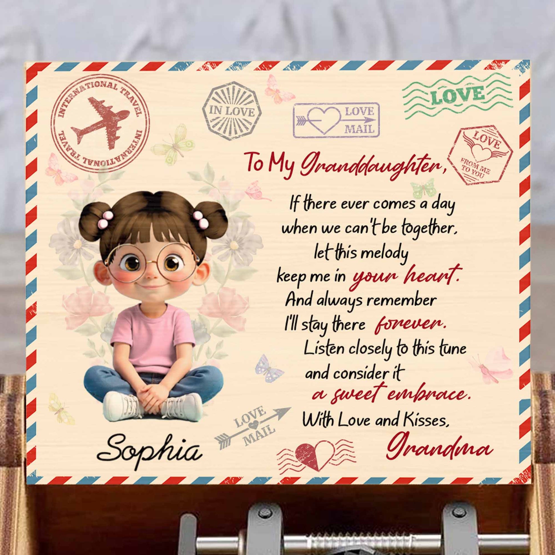 To My Granddaughter, Let This Melody Keep Me In Your Heart