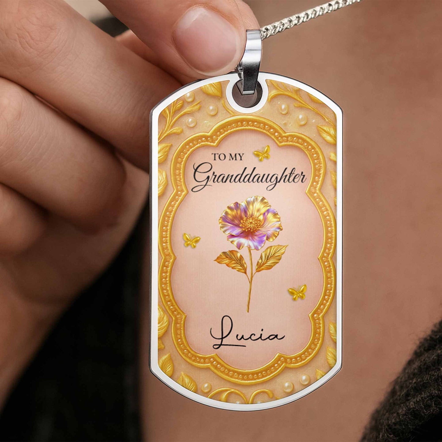 To My Granddaughter, Once Upon A Time, Flowers And Butterflies