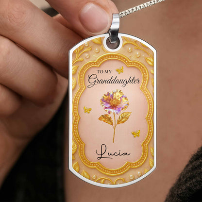 To My Granddaughter, Once Upon A Time, Flowers And Butterflies