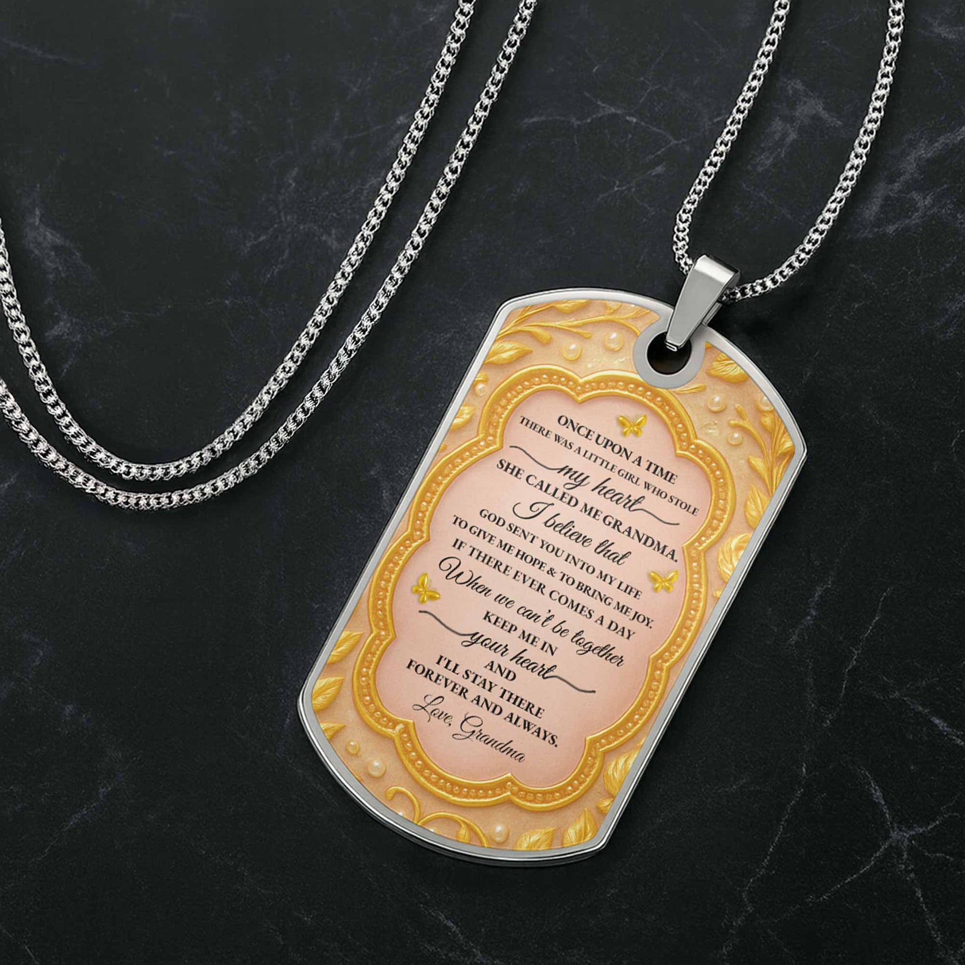 To My Granddaughter, Once Upon A Time, Flowers And Butterflies