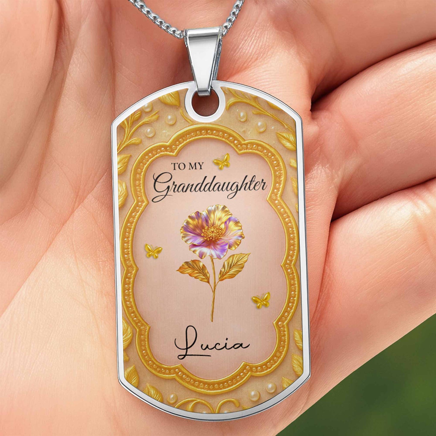 To My Granddaughter, Once Upon A Time, Flowers And Butterflies