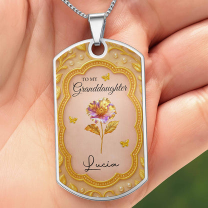 To My Granddaughter, Once Upon A Time, Flowers And Butterflies