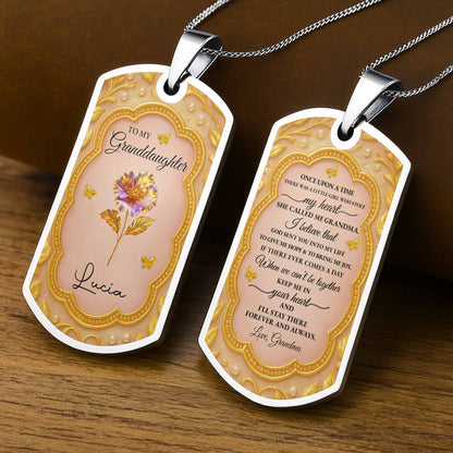 To My Granddaughter, Once Upon A Time, Flowers And Butterflies