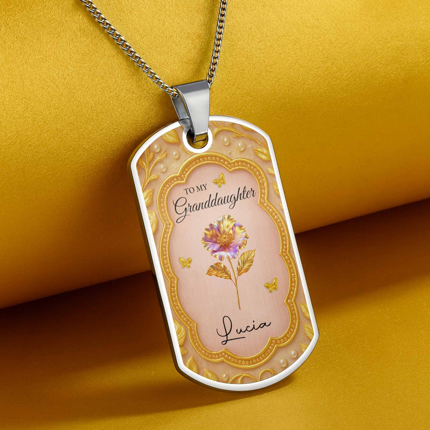 To My Granddaughter, Once Upon A Time, Flowers And Butterflies