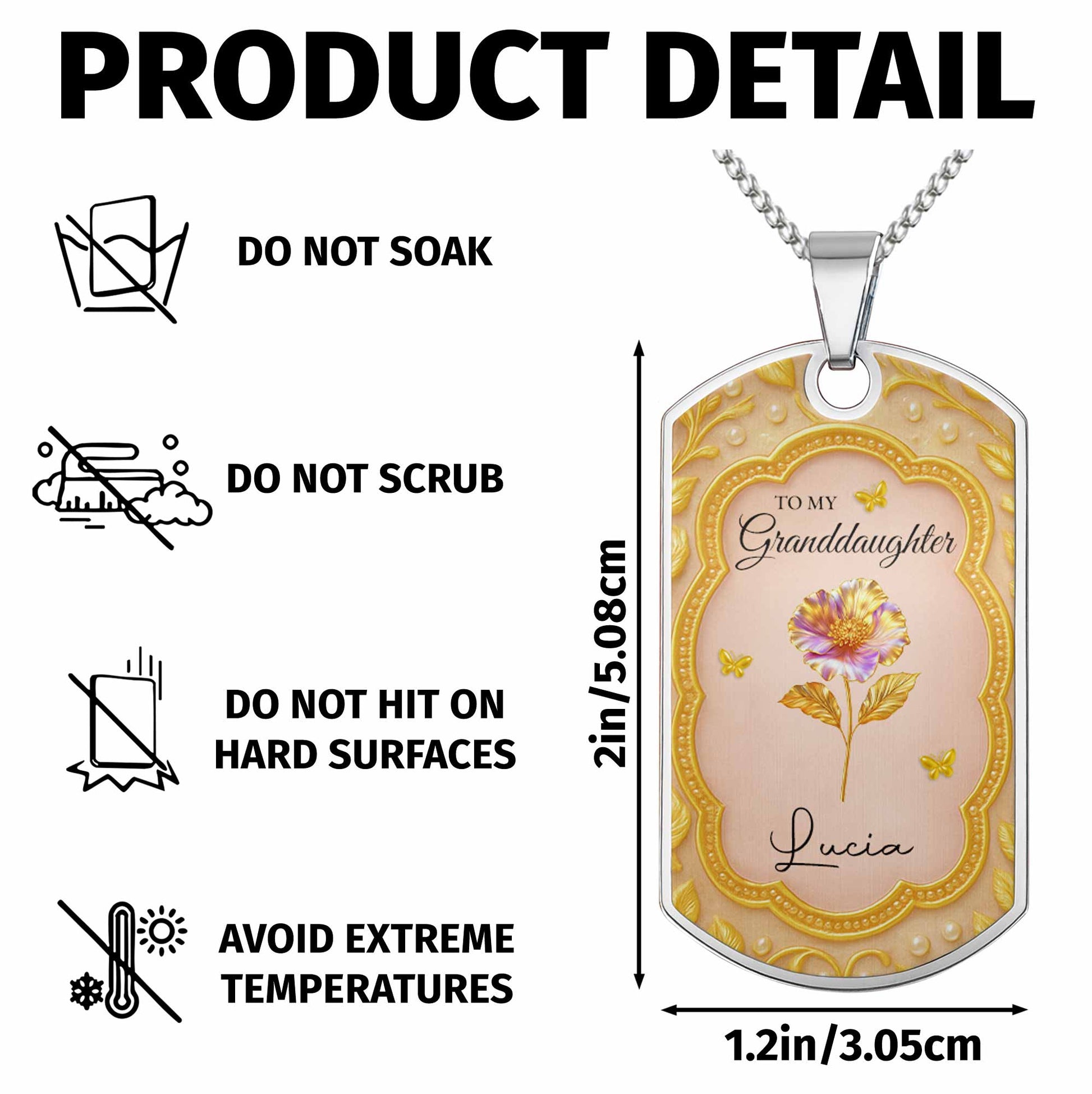 To My Granddaughter, Once Upon A Time, Flowers And Butterflies