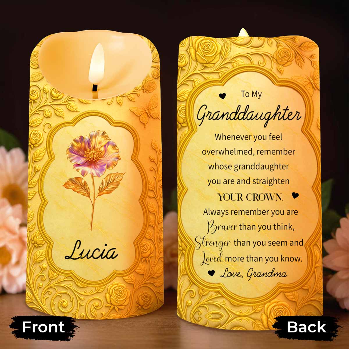 Whenever You Feel Overwhelmed, Remember Flower and Butterfly Design