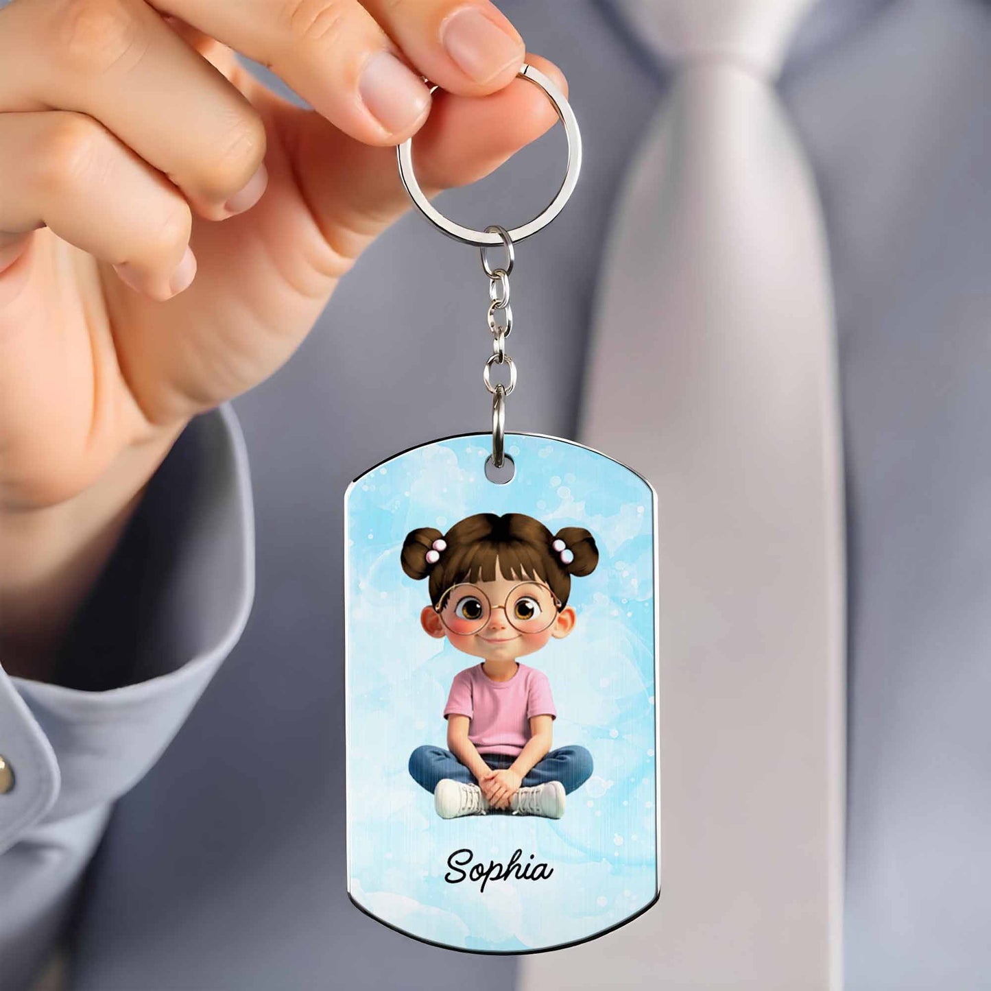 To My Granddaughter, I Am The Storm, Cartoon Girl And Butterflies