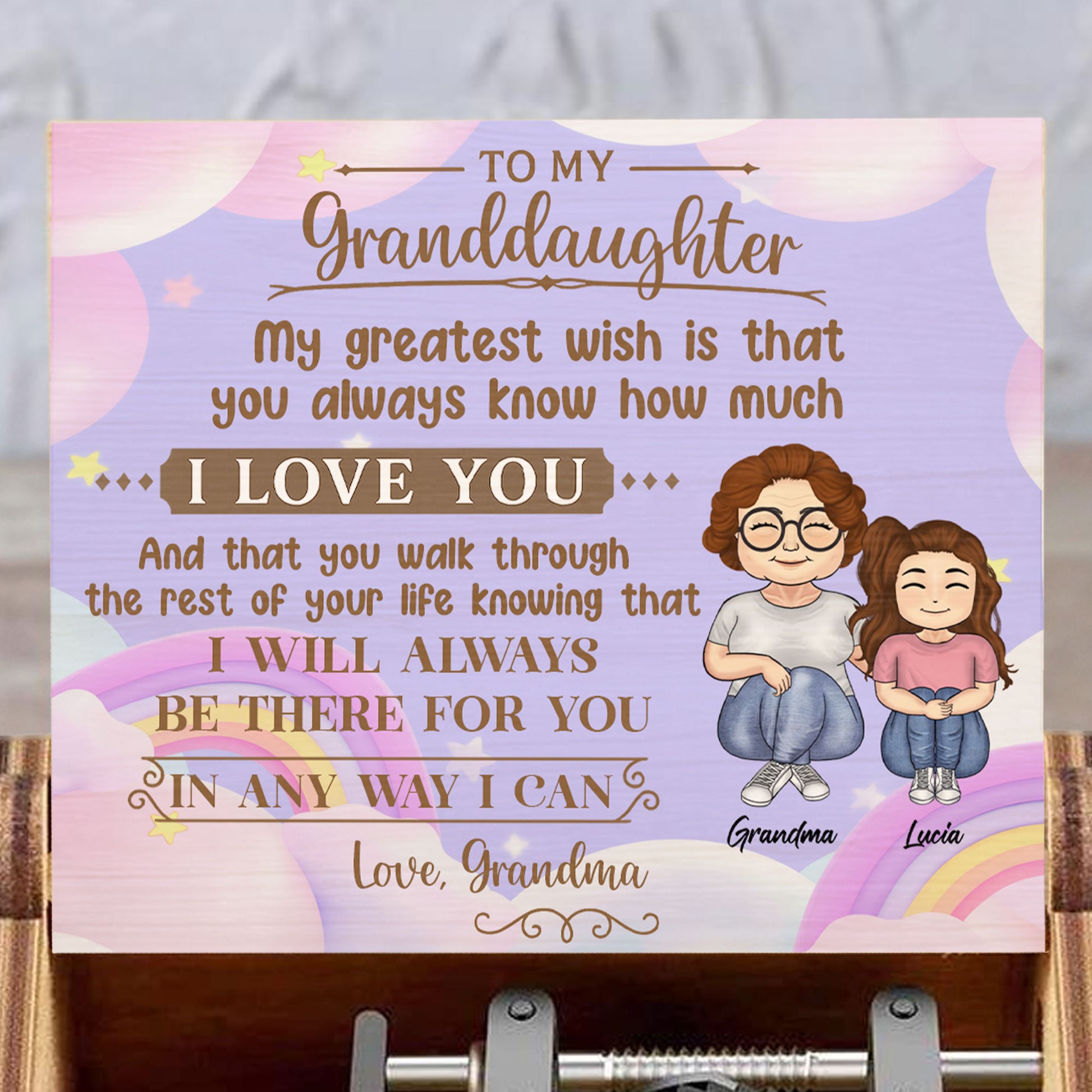 To My Granddaughter, Love From Grandma
