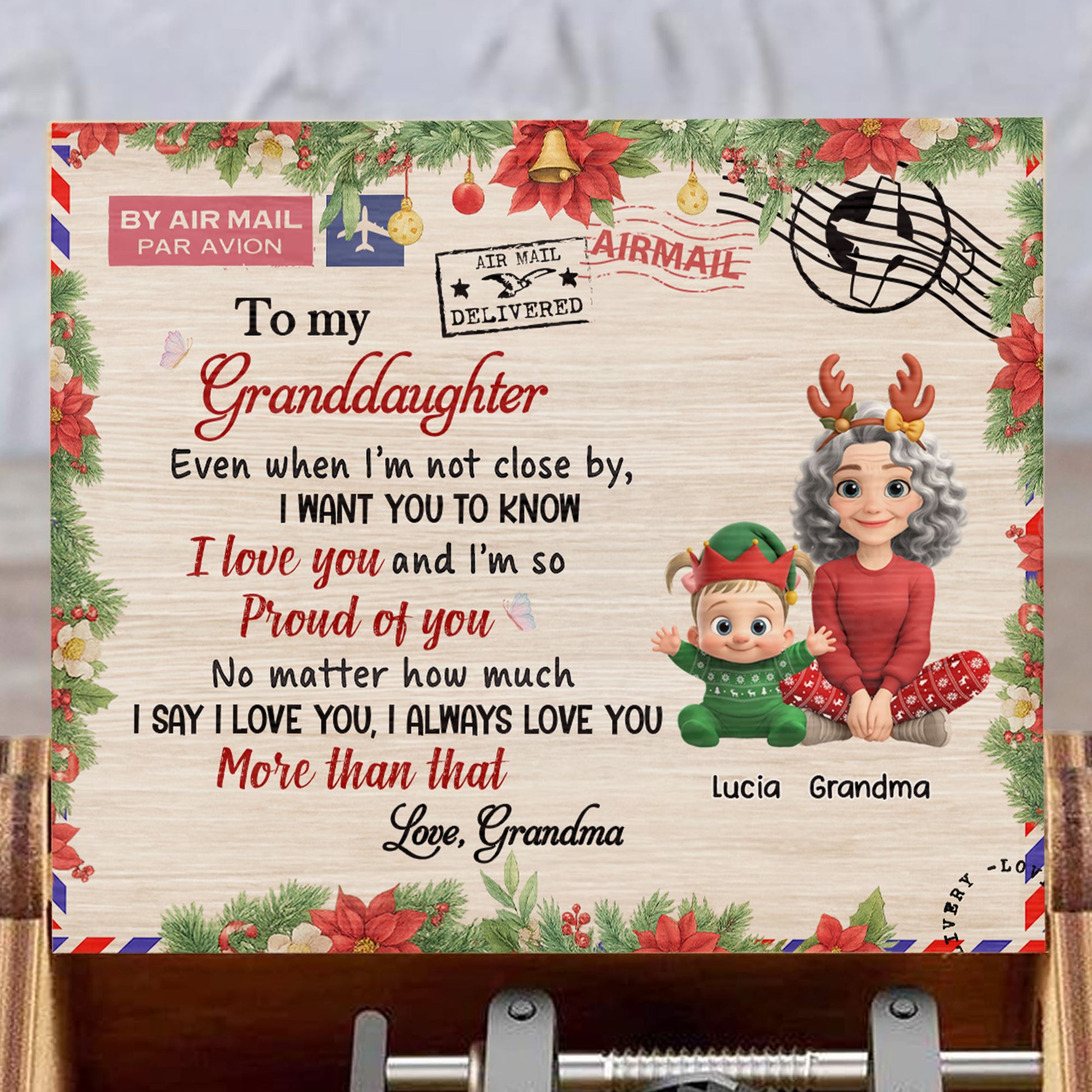 To My Granddaughter, Love And Proud Message