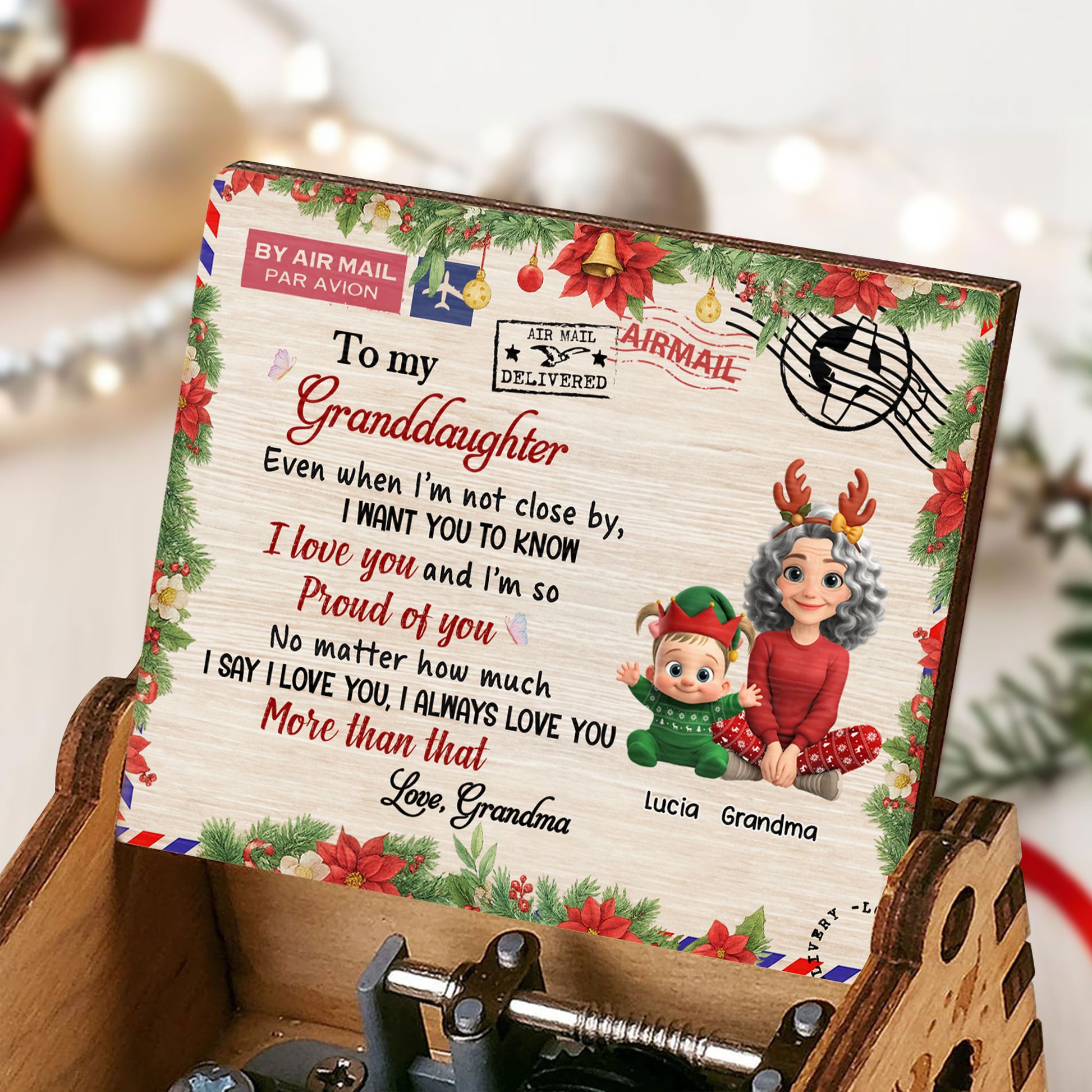 To My Granddaughter, Love And Proud Message