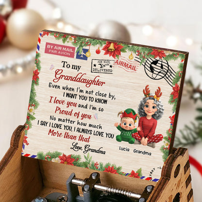 To My Granddaughter, Love And Proud Message