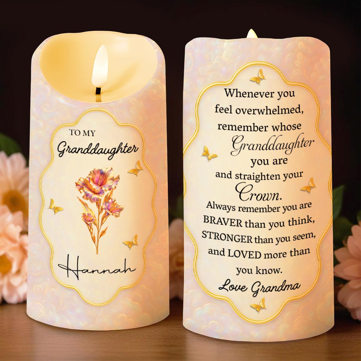 Remember Whose Granddaughter You Are, Flowers And Butterflies