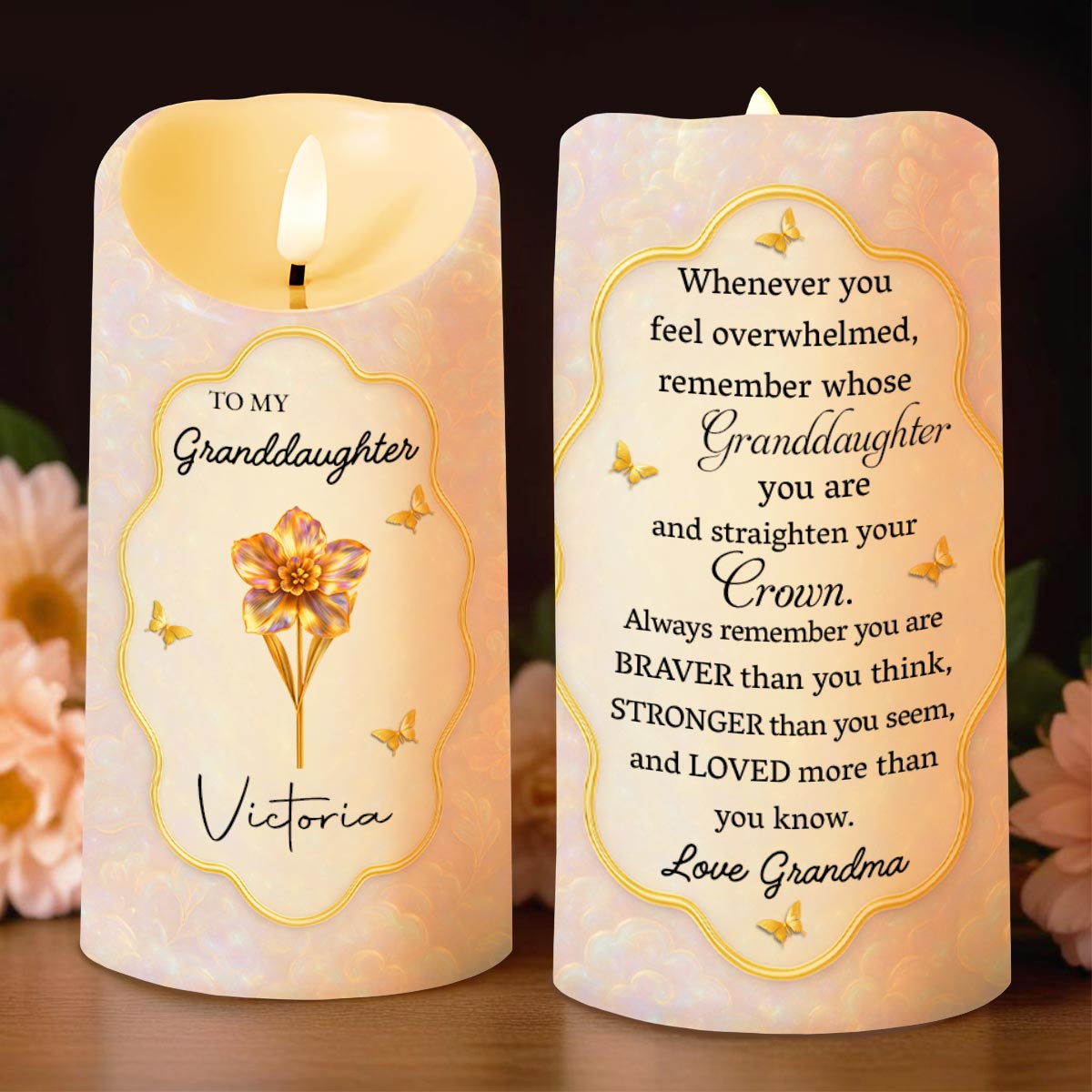 Remember Whose Granddaughter You Are, Flowers And Butterflies