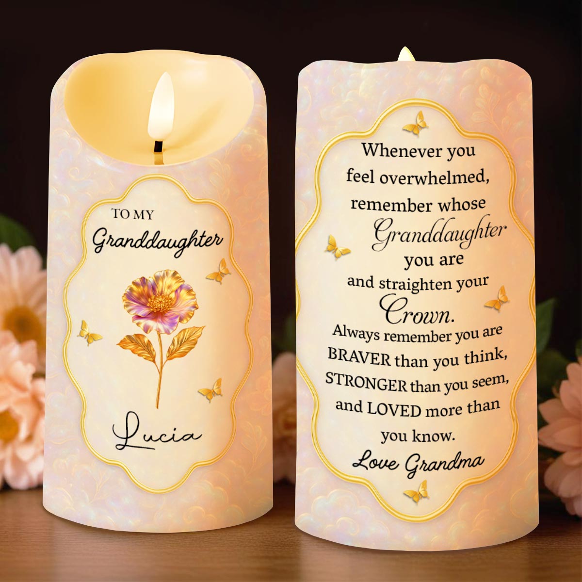 Remember Whose Granddaughter You Are, Flowers And Butterflies