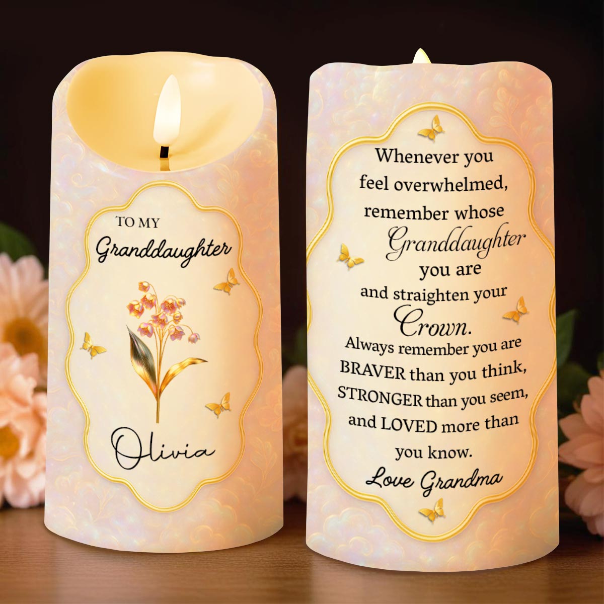 Remember Whose Granddaughter You Are, Flowers And Butterflies