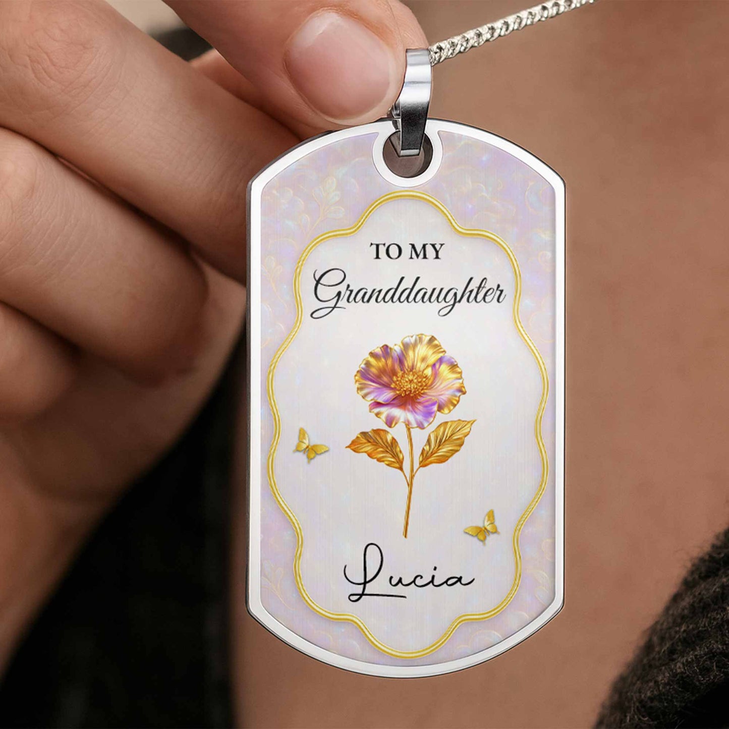 To My Granddaughter, Once Upon A Time, Flowers And Butterflies