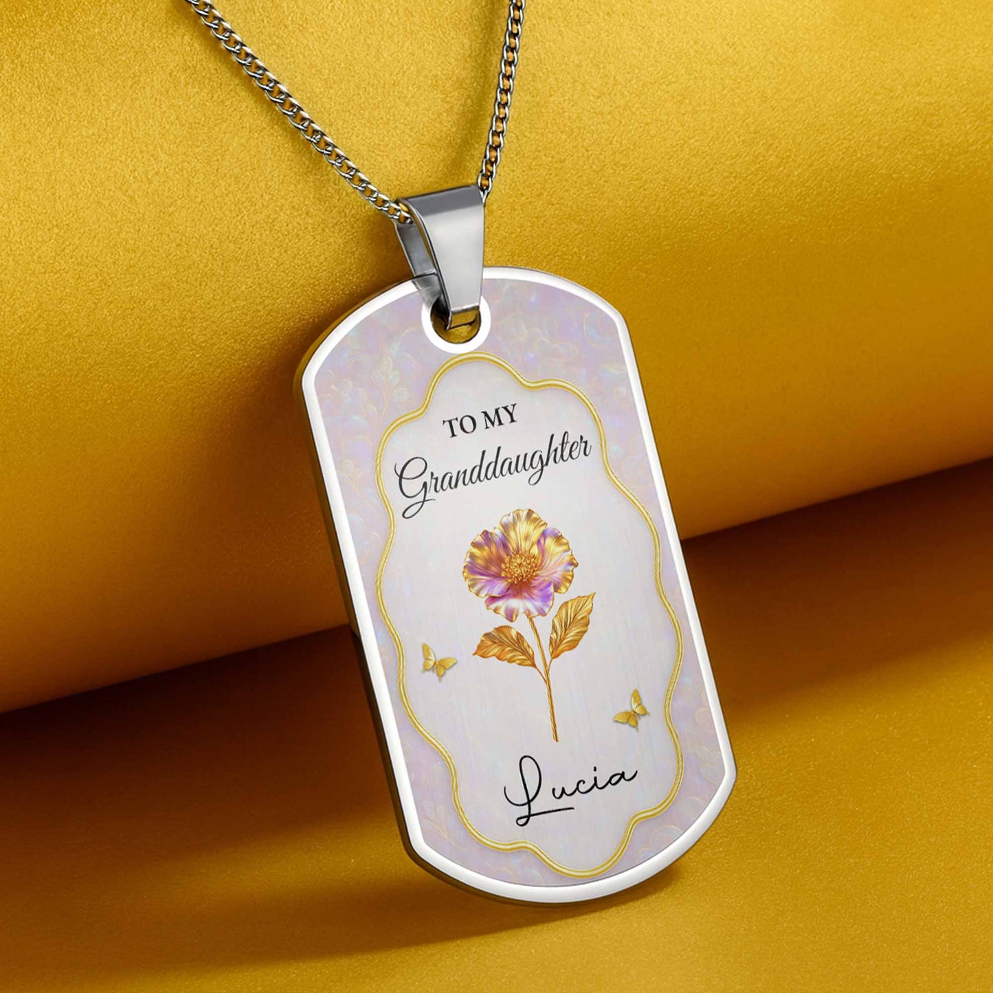 To My Granddaughter, Once Upon A Time, Flowers And Butterflies